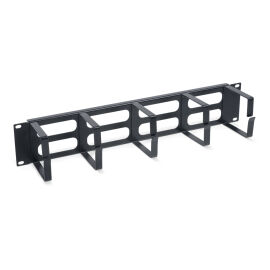 Органайзер горизонтальный 19", 2U, 5 колец, черный, Cabeus JB08-2U-BK