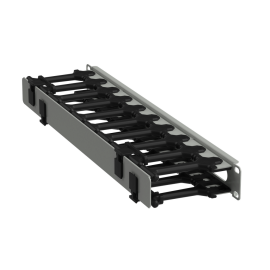 Органайзер горизонтальный 19", 1U, серый, ITK ZP-CC35-01U-H-R