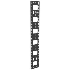 Органайзер вертикальный перфорированный 24U, 150х12мм, черный, ITK CO05-15024-R