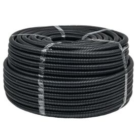 Труба гофрированная ПВХ с протяжкой, d50мм, уп.20м, черная, EKF Plast FRHF-50