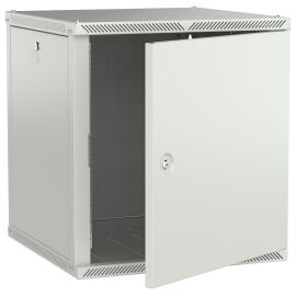 Шкаф настенный 19", 12U, 600х600мм, металл. дверь, серый, LINEA W, ITK LWR3-12U66-MF-2