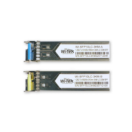 Модуль SFP WDM, уп.2шт, Wi-Tek WI-SFP10LC-3KM
