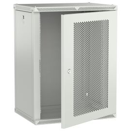 Шкаф настенный 19", 15U, 600х450мм, перф. дверь, серый, LINEA W, ITK LWR3-15U64-PF-2