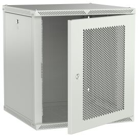 Шкаф настенный 19", 12U, 600х600мм, перф. дверь, серый, LINEA W, ITK LWR3-12U66-PF-2