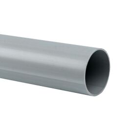 Труба гладкая жесткая ПВХ, d63мм, 3м, уп.21м, серая, EKF Plast trg-63-3n