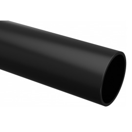 Труба гладкая жесткая ПВХ, d25мм, 2м, уп.50м, черная, EKF Plast  trg-25b-2m