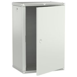 Шкаф настенный 19", 18U, 600х450мм, металл. дверь, серый, LINEA W, ITK LWR3-18U64-MF-2
