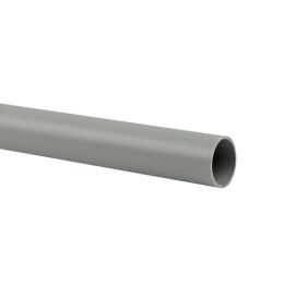 Труба гладкая жесткая ПВХ, d25мм, 3м, уп.111м, серая, EKF Plast trg-25-3n