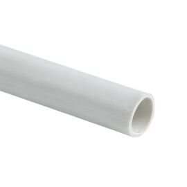 Труба гладкая жесткая ПВХ, d25мм, 2м, уп.50м, белая, EKF Plast trg-25w-2m