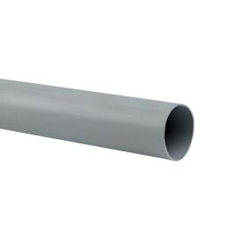 Труба гладкая жесткая ПВХ, d40мм, 3м, уп.57м, серая, EKF Plast trg-40-3n