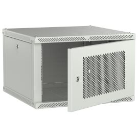Шкаф настенный 19", 6U, 600х600мм, перф. дверь, серый, LINEA W, ITK LWR3-06U66-PF-2