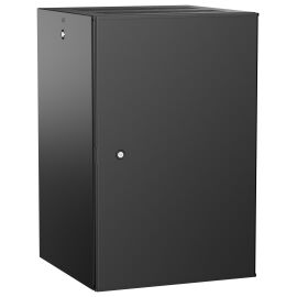 Шкаф настенный 19", 18U, 600х600мм, металл. дверь, черный, UNITBOX W, ITK UBW05-18U66-M