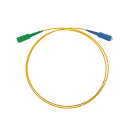 Шнур оптический SC/APC-SC/UPC, SM, 1м, Simplex, желтый, ССД 130201-02734