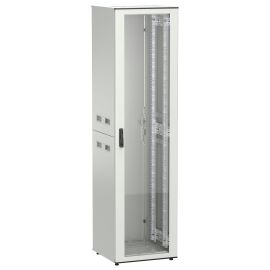 ITK UNITBOX N Шкаф сетевой 19" напольный 47U 600х600мм стеклянная передняя дверь задняя металлическа