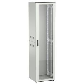 ITK UNITBOX N Шкаф сетевой 19" напольный 47U 600х600мм стеклянная передняя дверь серый
