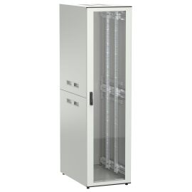 ITK UNITBOX N Шкаф сетевой 19" напольный 47U 600х1000мм стеклянная передняя дверь серый