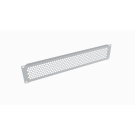 Фальшпанель 19", 2U, перфорированная, серая, DANNMAN 4002007