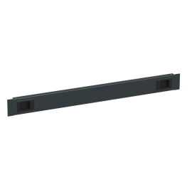 Фальшпанель 19", 1U, крепление на защелках, черная, ITK ZP-FP05-01U-H-G3-R
