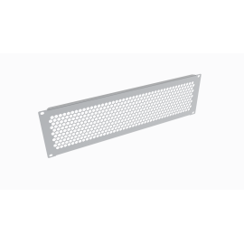 Фальшпанель 19", 3U, перфорированная, серая, DANNMAN 4003007