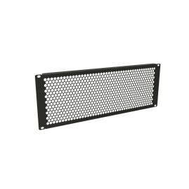 Фальшпанель 19", 4U, перфорированная, черная, Hyperline BPD-4-RAL9005