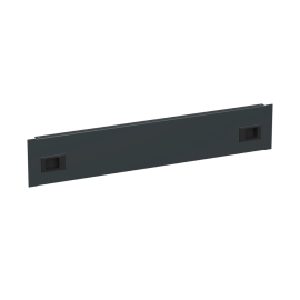 Фальшпанель 19", 2U, крепление на защелках, черная, ITK ZP-FP05-02U-H-G3-R