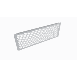 Фальшпанель 19", 4U, перфорированная, серая, DANNMAN 4004007