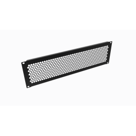 Фальшпанель 19", 3U, перфорированная, черная, DANNMAN 4003009