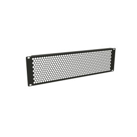 Фальшпанель 19", 3U, перфорированная, черная, Hyperline BPD-3-RAL9005
