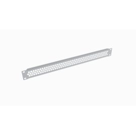 Фальшпанель 19", 1U, перфорированная, серая, DANNMAN 4001007