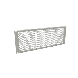 Фальшпанель 19", 4U, перфорированная, серая, Hyperline BPD-4-RAL7035