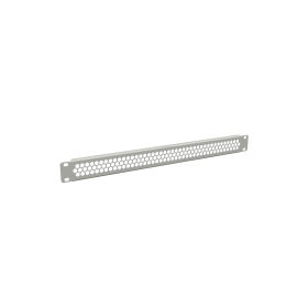 Фальшпанель 19", 1U, перфорированная, серая, Hyperline BPD-1-RAL7035