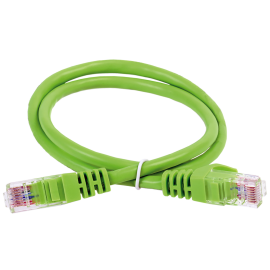Патч-корд 4 пары, 2хRJ45, 0,5м, Кат.6, UTP, зеленый, LSZH, ITK PC02-C6UL-05M