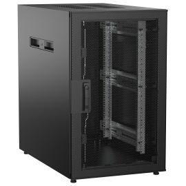 Шкаф напольный 19", 18U, 600х1000мм, перф.перед.дверь, черный, UNITBOX N, ITK UBN05-18U61-P