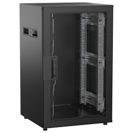 Шкаф напольный 19", 18U, 600х600мм, перф.перед.дверь, черный, UNITBOX N, ITK UBN05-18U66-P