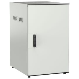 Шкаф напольный 19", 18U, 600х800мм, металл. перед. дверь, серый, UNITBOX N, ITK UBN35-18U68-M