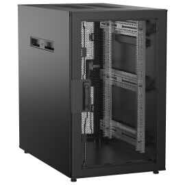 Шкаф напольный 19", 18U, 600х1000мм, перф. двери, черный, UNITBOX N, ITK UBN05-18U61-PP