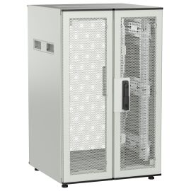 Шкаф напольный 19", 18U, 600х600мм, перф.двуст.дверь,зад.перф, серый, UNITBOX N, ITK UBN35-18U66-2PP