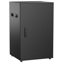 Шкаф напольный 19", 18U, 600х600мм, металл.перед.дверь, черный, UNITBOX N, ITK UBN05-18U66-M