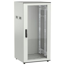 Шкаф напольный 19", 24U, 600х600мм, стекл.перед.дверь, серый, UNITBOX N, ITK UBN35-24U66-G