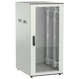 Шкаф напольный 19", 24U, 600х800мм, стекл. перед. дверь, серый, UNITBOX N, ITK UBN35-24U68-G