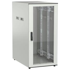 Шкаф напольный 19", 24U, 600х1000мм, стекл. перед. дверь, серый, UNITBOX N, ITK UBN35-24U61-G