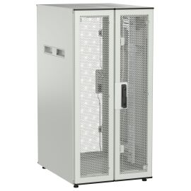 Шкаф напольный 19", 24U, 600х800мм, двуст.перф.дверь, зад.перф., серый, UNITBOX N, ITK UBN35-24U68-2PP