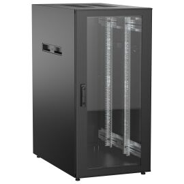 Шкаф напольный 19", 24U, 600х1000мм, стекл.перед.дверь, черный, UNITBOX N, ITK UBN05-24U61-G