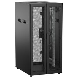 Шкаф напольный 19", 24U, 600х800мм, двуст.перф.дверь, зад.перф., черный, UNITBOX N, ITK UBN05-24U68-2PP