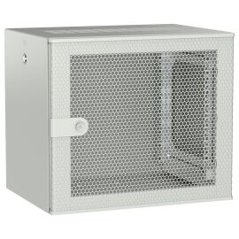 Шкаф настенный 19", 9U, 600х450мм, перф. дверь, серый, UNITBOX W, ITK UBW35-09U64-P
