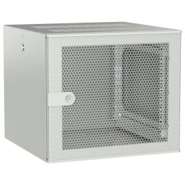 Шкаф настенный 19", 9U, 600х600мм, перф. дверь, серый, UNITBOX W, ITK UBW35-09U66-P