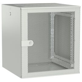 Шкаф настенный 19", 12U, 600х600мм, перф. дверь, серый, UNITBOX W, ITK UBW35-12U66-P