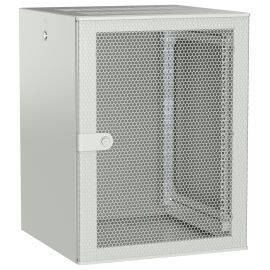 Шкаф настенный 19", 15U, 600х600мм, перф. дверь, серый, UNITBOX W, ITK UBW35-15U66-P