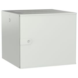 Шкаф настенный 19", 9U, 600х600мм, металл. дверь, серый, UNITBOX W, ITK UBW35-09U66-M
