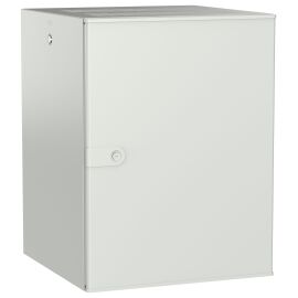 Шкаф настенный 19", 15U, 600х600мм, металл. дверь, серый, UNITBOX W, ITK UBW35-15U66-M